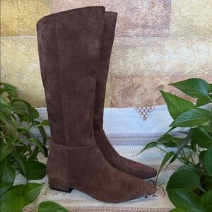 NEW Jason Wu Women’s Genuine Suede Leather Petrie Chocolate Brown Boots, Size 9